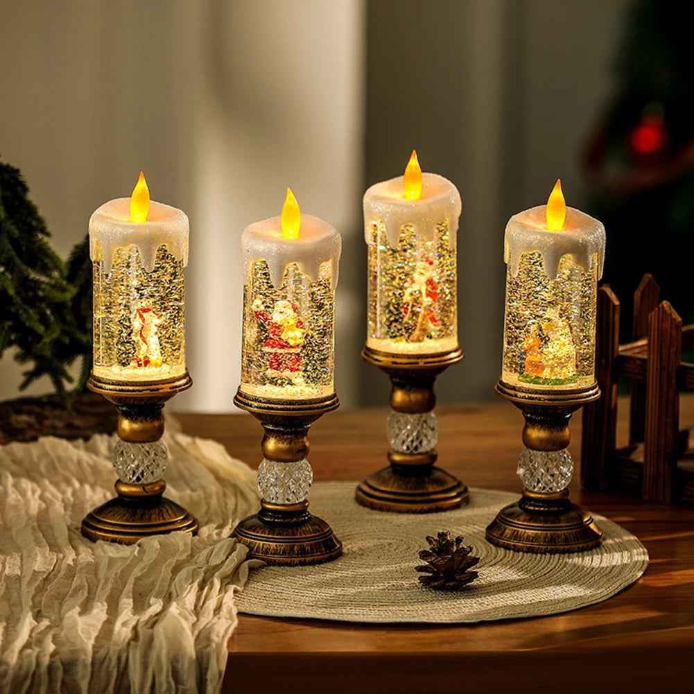 Aanbieding🎅Kerstkaars Nacht Light🕯️