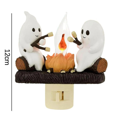 Halloween Ghost Gamping Fire Night Light