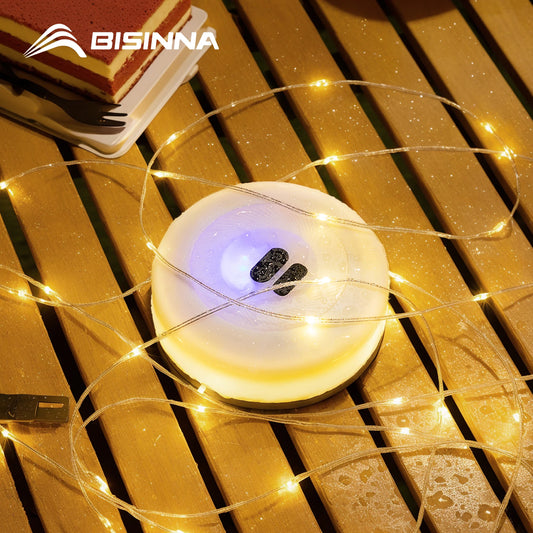 BISINNA Camping String Light USB Charging Lantern 1800mAh,IPX4 Waterproof,Rechargeable Flashlights