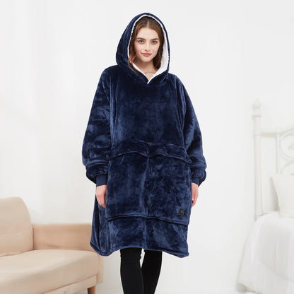 Kangaroo Heated Fleece Poncho