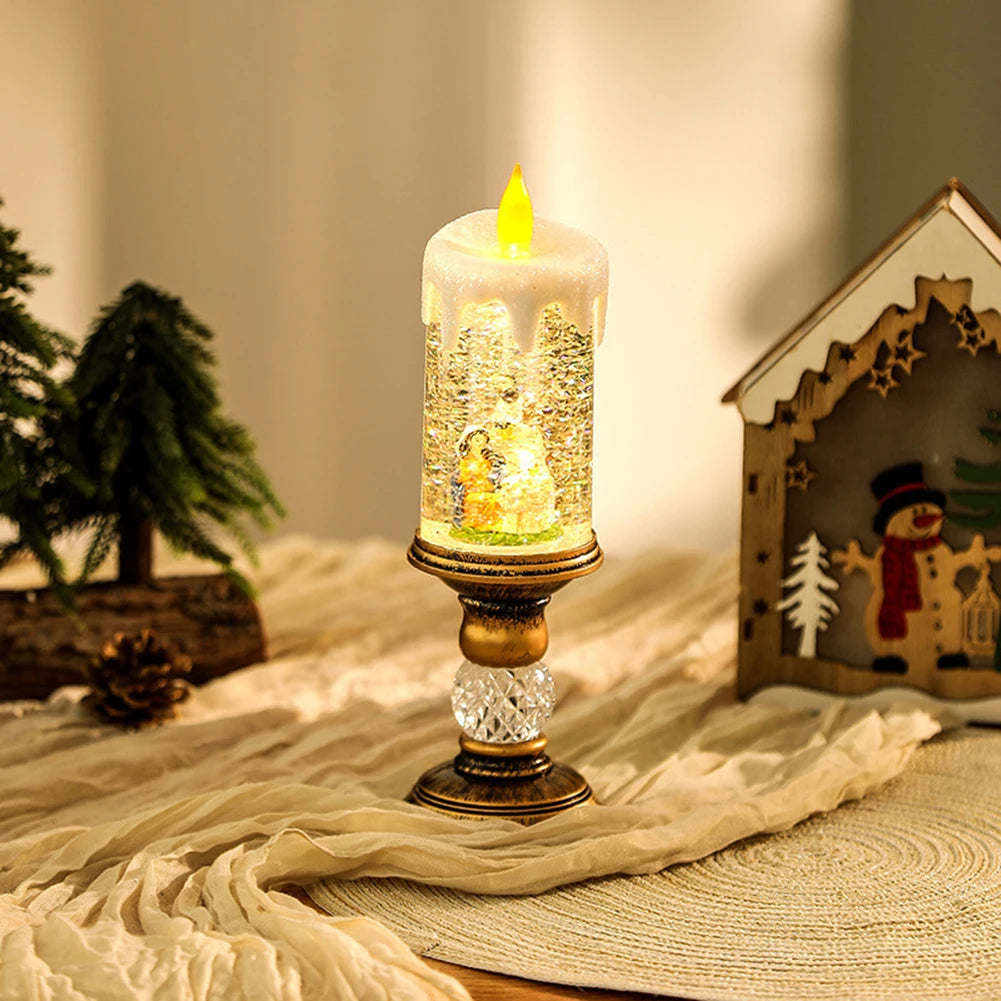 Aanbieding🎅Kerstkaars Nacht Light🕯️