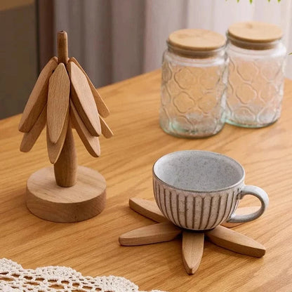 Walnut Wood Tree Trivets