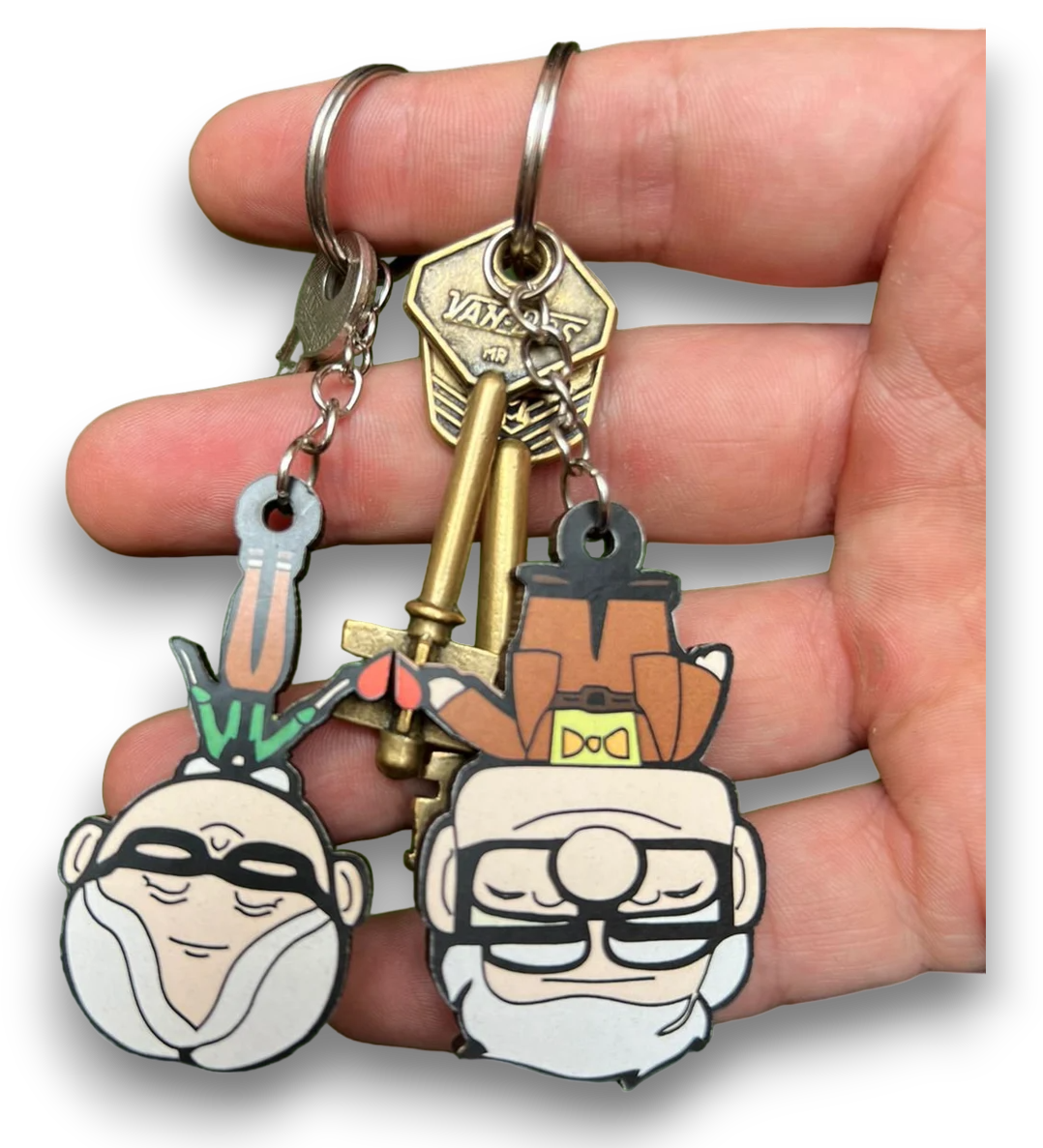 Couple Keychain Set | Carl&Elllie